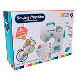 Іграшкова дитяча швейна машинка Sewing Machine білий захист рук світло 20*25*10 см (7920), фото 10