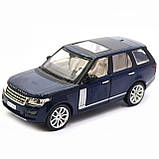 Машинка іграшкова Автопром «Range Rover» джип, метал, 18 см, синій (світло, звук, двері відчиняються) 68263A, фото 4