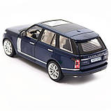Машинка іграшкова Автопром «Range Rover» джип, метал, 18 см, синій (світло, звук, двері відчиняються) 68263A, фото 5