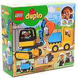 Конструктор LEGO DUPLO Вантажівка і гусеничний екскаватор, 20 деталей (10931), фото 3