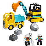 Конструктор LEGO DUPLO Вантажівка і гусеничний екскаватор, 20 деталей (10931), фото 4