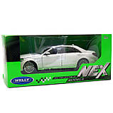 Іграшкова машинка Welly Nex «Країна Іграшок» Мерседес-Бенц S-клас, білий, 18 см (24051W), фото 3