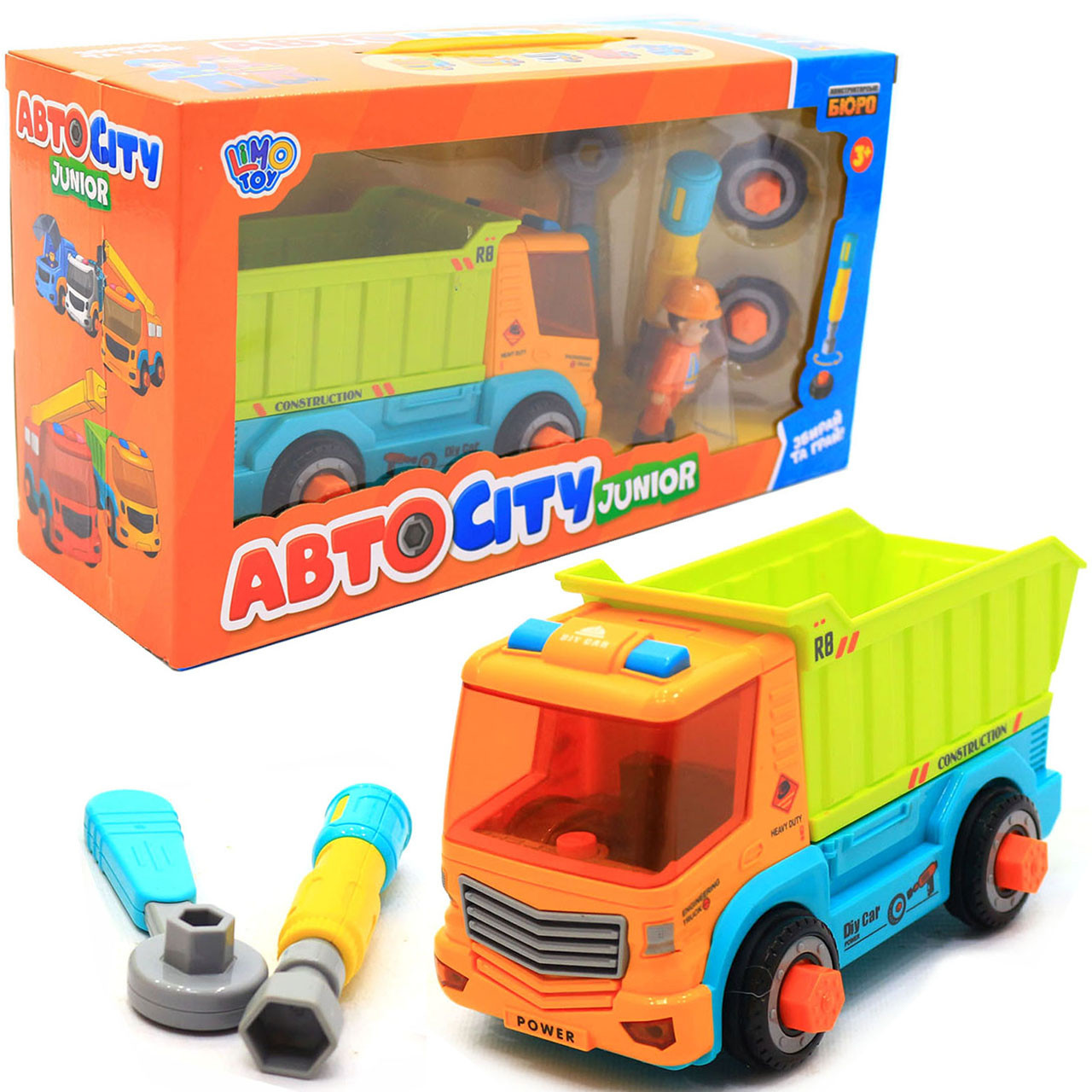 Конструктор Limo Toy Авто City Самовал музичний на батарейках (KB 034)