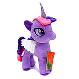 М'яка іграшка Поні-єдиноріг Копиця «Коник» Мій маленький Поні Іскорка фіолетовий 34*25*11 см (00083-5), фото 4