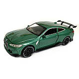 Іграшкова машинка металева BMW M4 Coupe АвтоЕксперт БМВ, зелений, звук, світло, інерція, відкр. двері, капот, багажник, 15*7*5 см, фото 2