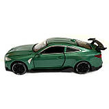Іграшкова машинка металева BMW M4 Coupe АвтоЕксперт БМВ, зелений, звук, світло, інерція, відкр. двері, капот, багажник, 15*7*5 см, фото 3