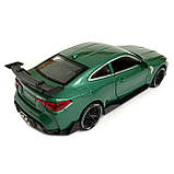 Іграшкова машинка металева BMW M4 Coupe АвтоЕксперт БМВ, зелений, звук, світло, інерція, відкр. двері, капот, багажник, 15*7*5 см, фото 4