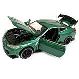Іграшкова машинка металева BMW M4 Coupe АвтоЕксперт БМВ, зелений, звук, світло, інерція, відкр. двері, капот, багажник, 15*7*5 см, фото 5