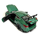 Іграшкова машинка металева BMW M4 Coupe АвтоЕксперт БМВ, зелений, звук, світло, інерція, відкр. двері, капот, багажник, 15*7*5 см, фото 6