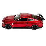 Іграшкова машинка металева BMW M4 Coupe АвтоЕксперт БМВ, червоний, звук, світло, інерція, відкр. двері, капот, багажник, 15*7*5 см, фото 3