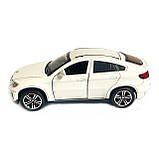 Іграшкова машинка металева BMW X6 АвтоЕксперт БМВ Х6 джип, білий, звук, світло, інерція, відкр. двері, капот, багажник, 15*6*5 см, фото 6
