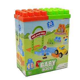 Конструктор «Мої перші кубики» Wader Baby Blocks, 30 деталей від 1 року 24 * 19 * 10 см (41440)