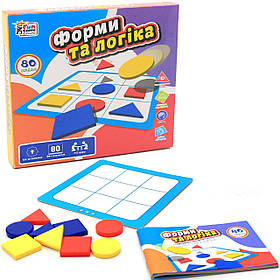 Настільна гра головоломка Fun game «Форми та логіка» (форми і логіка) UKB-B0034