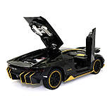 Іграшкова машинка металева Lamborghini 770-4 «АвтоЕксперт», Ламборджіні 770-4, світло, звук, 20*8*5 см чорний (GT-2478), фото 6