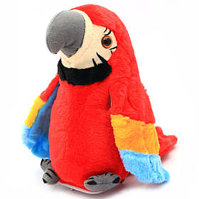 М'яка інтерактивна іграшка-Повторюшка A-Toys Папуга, червоний, 21 см (М1463/С62901)