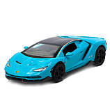 Машинка іграшкова металева Lamborghini «Автопром», бірюзовий, 14,5х6х3 см, (6602), фото 3
