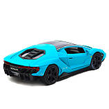 Машинка іграшкова металева Lamborghini «Автопром», бірюзовий, 14,5х6х3 см, (6602), фото 4