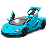 Машинка іграшкова металева Lamborghini «Автопром», бірюзовий, 14,5х6х3 см, (6602), фото 5