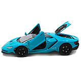 Машинка іграшкова металева Lamborghini «Автопром», бірюзовий, 14,5х6х3 см, (6602), фото 7