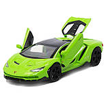 Машинка іграшкова металева Lamborghini «Автопром», салатовий, 14,5х6х3 см, (6602), фото 5