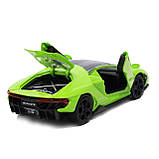 Машинка іграшкова металева Lamborghini «Автопром», салатовий, 14,5х6х3 см, (6602), фото 6