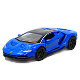 Машинка іграшкова металева Lamborghini «Автопром», синій, 14,5х6х3 см, (6602), фото 3