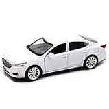 Машинка іграшкова металева Автопром «KIA K7», 11х4х4 см, біла (4342), фото 4