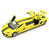 Машинка ігрова металева Автопром «Lamborghini Aventador» Ламборгіні Лімузин 22*3*6 см (6621L), фото 5