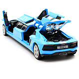 Машинка іграшкова металева Автопром «Lamborghini Aventador» Блакитний (6621L), фото 8