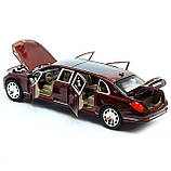 Машинка іграшкова металева Автопром «Mercedes Benz Maybach» Мерседес бенц Майбах Коричневий (7686), фото 6