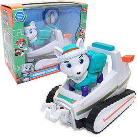 Набір «Цуценята рятувальники» Еверест зі значком та транспортом світло звук 18*17*9 см (7780)