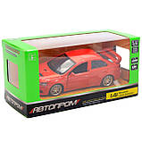 Машинка іграшкова металева Автопром «Mitsubishi Lancer Evolution», 11х4х4 см, червона (4335), фото 3