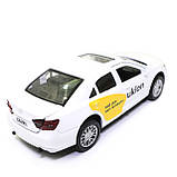 Машинка ігрова таксі Toyota Camry Uklon «TechnoPark» метал 12*4*5 см (CAMRY-BK-Uk), фото 4