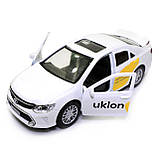 Машинка ігрова таксі Toyota Camry Uklon «TechnoPark» метал 12*4*5 см (CAMRY-BK-Uk), фото 7