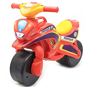 Толокар мотоцикл Doloni «Мотобайк поліція» музичний, до 30 кг, 70х32х50 см (0139/56)