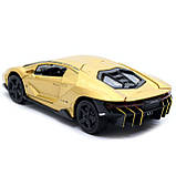 Машинка іграшкова Автопром «Lamborghini LP770-4», 15 см, світло, звук, золотий (7861), фото 7