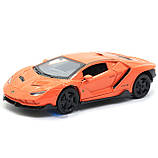 Машинка іграшкова Автопром «Lamborghini LP770-4», 15 см, світло, звук, помаранчевий (7861), фото 5