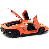 Машинка іграшкова Автопром «Lamborghini LP770-4», 15 см, світло, звук, помаранчевий (7861), фото 7