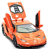 Машинка іграшкова Автопром «Lamborghini LP770-4», 15 см, світло, звук, помаранчевий (7861), фото 9