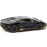 Машинка іграшкова Автопром «Lamborghini LP770-4», 15 см, світло, звук, чорний (7861), фото 5