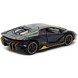 Машинка іграшкова Автопром «Lamborghini LP770-4», 15 см, світло, звук, чорний (7861), фото 8