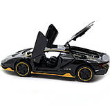 Машинка іграшкова Автопром «Lamborghini LP770-4», 15 см, світло, звук, чорний (7861), фото 9