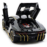 Машинка іграшкова Автопром «Lamborghini LP770-4», 15 см, світло, звук, чорний (7861), фото 10