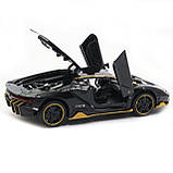 Машинка іграшкова Автопром «Lamborghini LP770-4», 15 см, світло, звук, чорний (7861), фото 11