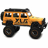 Машинка іграшкова Автопром «Mercedes-Benz G63 AMG 4x4» (джип) метал, 20 см, жовтий (світло, звук, двері відчиняються) 7698, фото 5