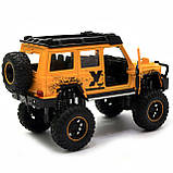 Машинка іграшкова Автопром «Mercedes-Benz G63 AMG 4x4» (джип) метал, 20 см, жовтий (світло, звук, двері відчиняються) 7698, фото 8
