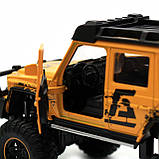Машинка іграшкова Автопром «Mercedes-Benz G63 AMG 4x4» (джип) метал, 20 см, жовтий (світло, звук, двері відчиняються) 7698, фото 10