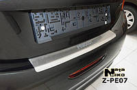 Накладка на бампер Peugeot 208 2013- с загибом