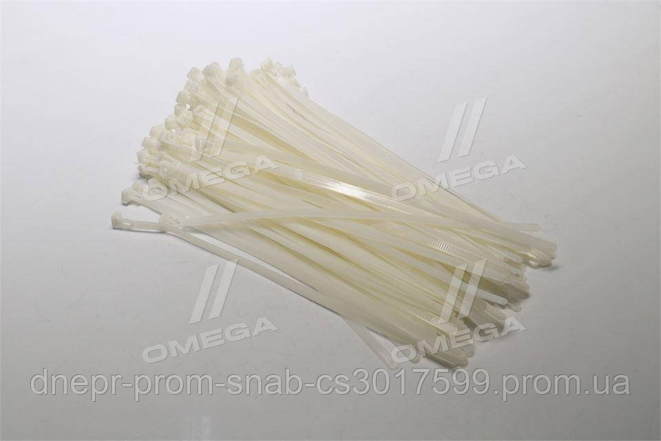 Хомут пластиковый многоразового использования 6х300 мм., белый 100 шт ...