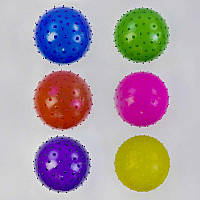 М'яч гумовий масажний С 40279 (1200) 6 кольорів, діаметр 12 см, 23 грами